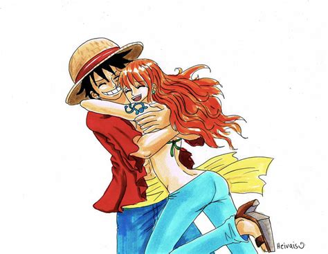 ago I think it's meant to be him pulling her in with a rubber arm. . One piece luffy x nami deviantart